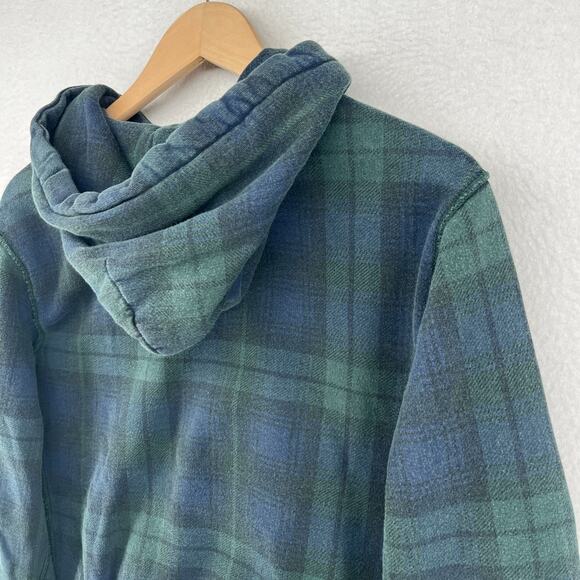 PENN STATE Hoodie Adult M NITTANY LIONS PSU Sweatshirt Blackwatch Plaid Green - Picture 7 of 15